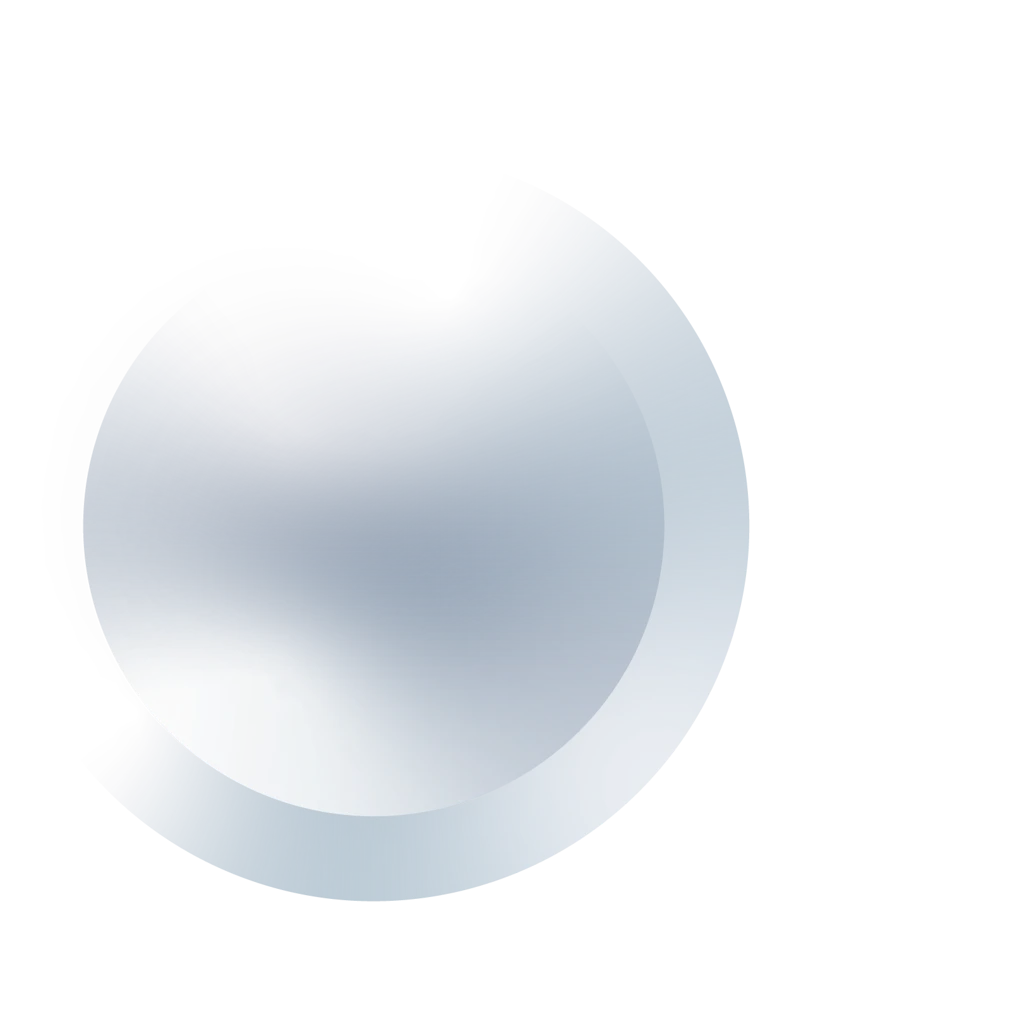 two blue and grey gradient circles on blue background 