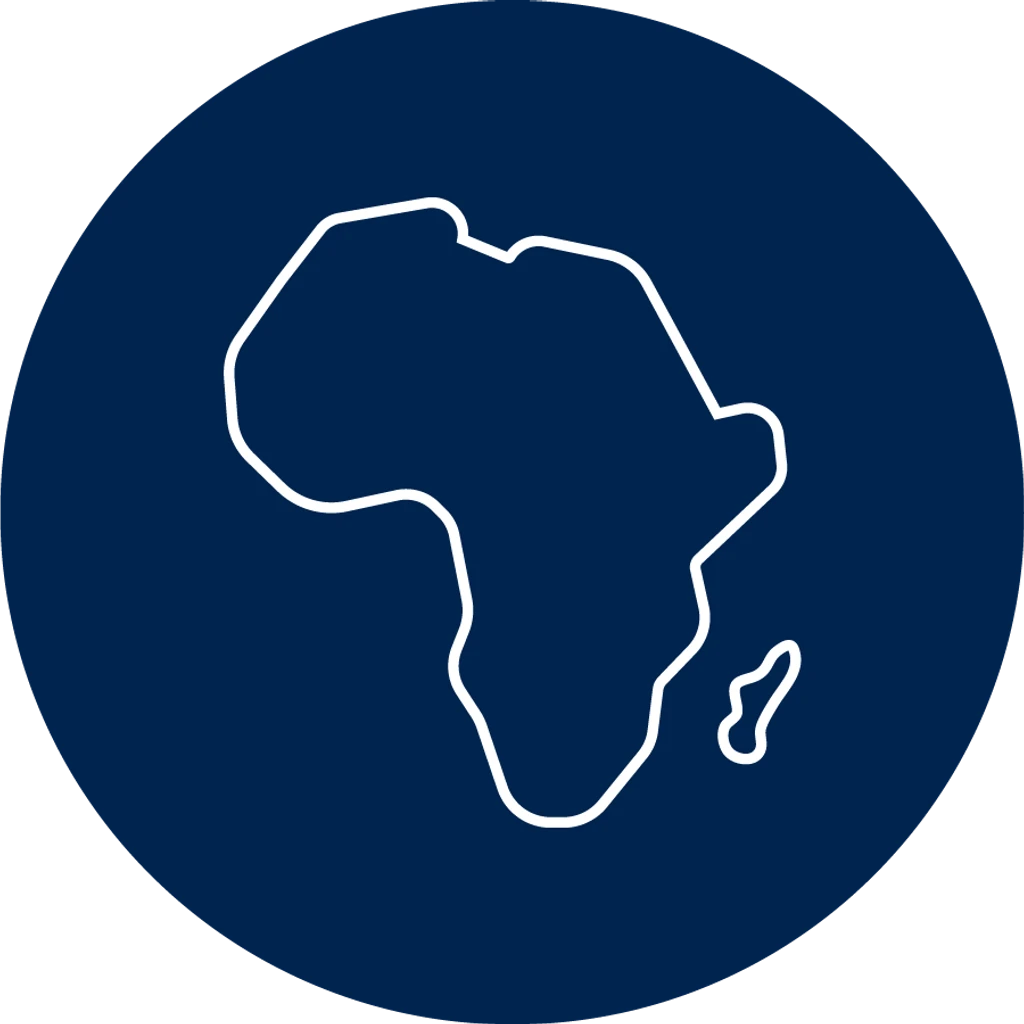 icon showing outline of Africa
