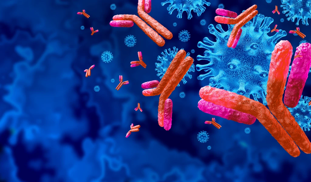 Immune cells attacking an invading virus, Source: Shutterstock