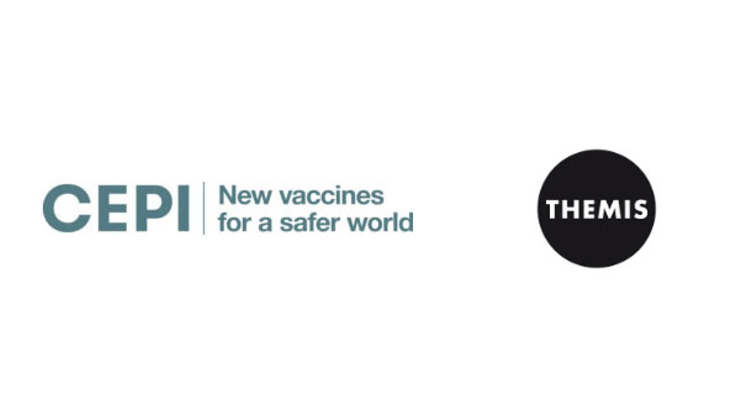 CEPI logo - vaccines for a safer world, Themis logo