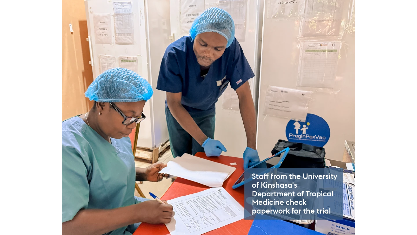 healthcare workers completing paperwork