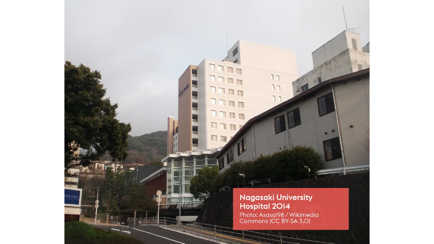 External view of Nagasaki hospital building