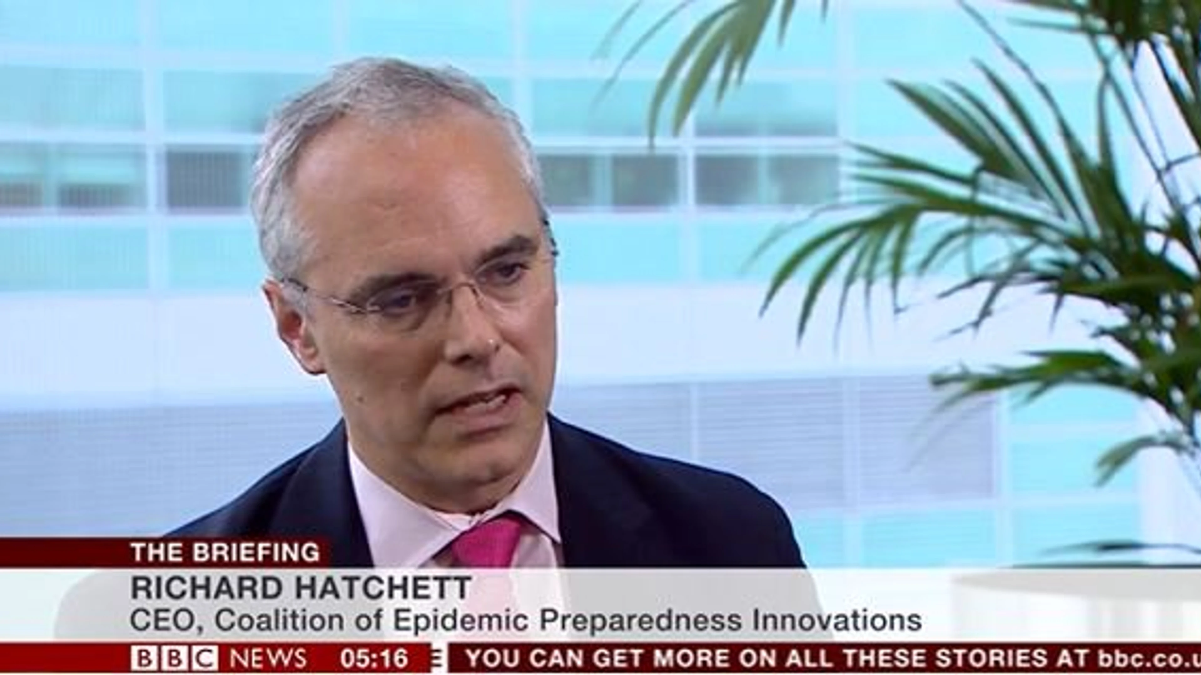 Richard Hatchett interview with BBC